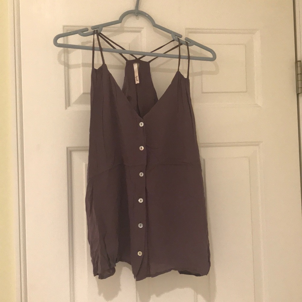 Bjewel strappy sleeveless summer tank top size medium